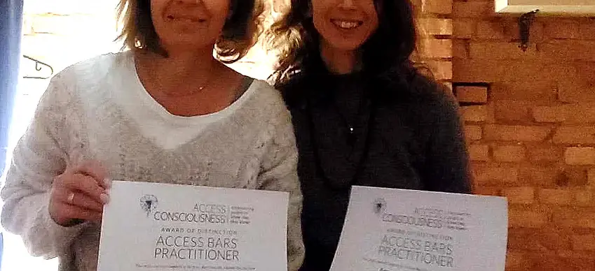 Agnieszka Wojtkowiak i Anna Szymczak prowadzące sesje Access Bars